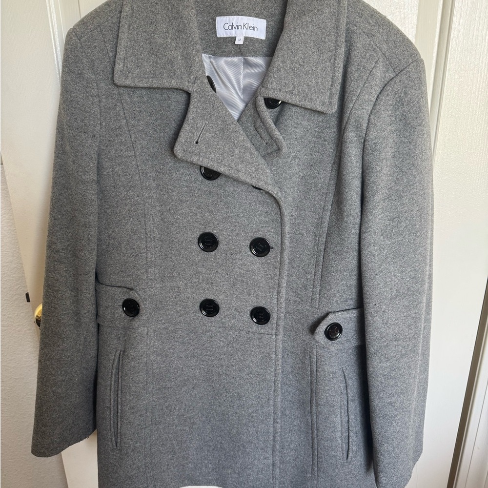 Calvin Klein Gray Women's Peacoat